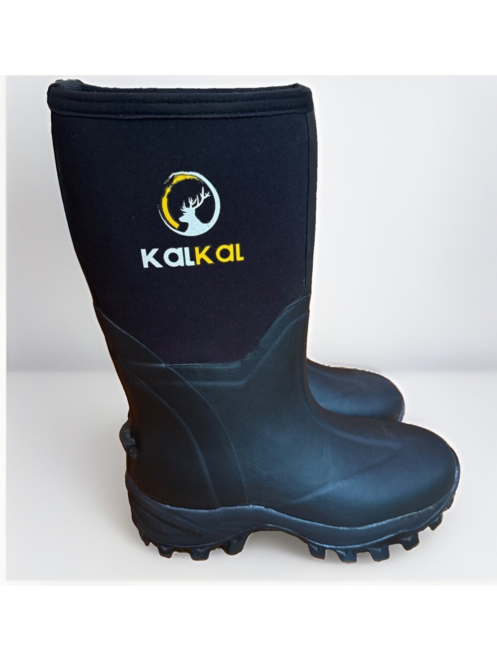 New Kalkal Mid Calf Waterproof Insulated Farm Hunting Work Black Boots Men’s 9
